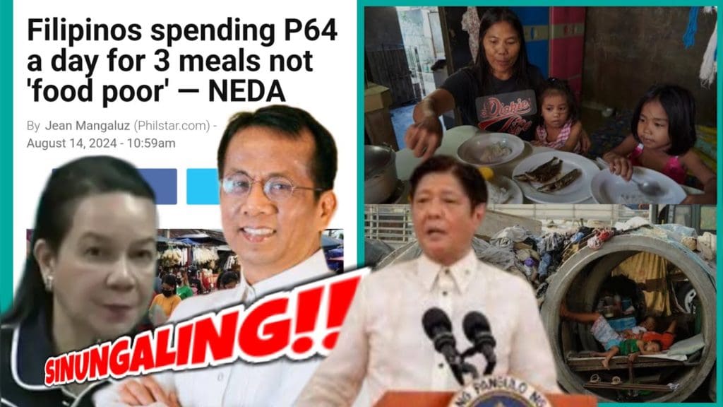 NEDA : Filipinos spending P64 a day for 3 meals not "food poor"